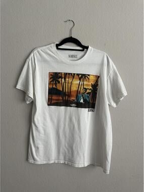 Scarface Say Hello Graphic White T-Shirt Size Large